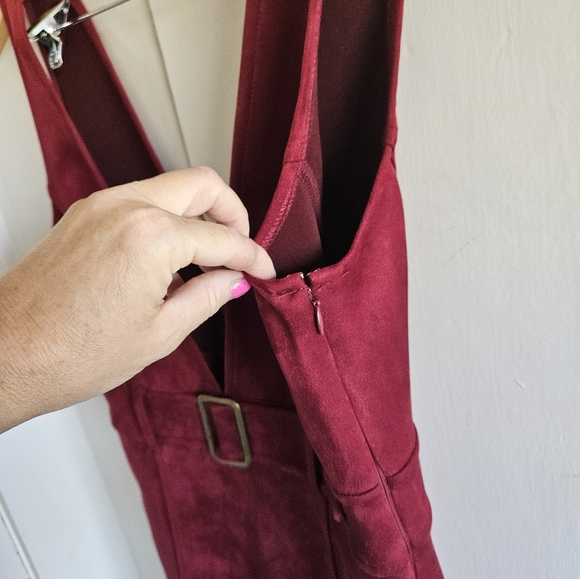 Forever 21 Mini burgundy dress Size L - Picture 7 of 11